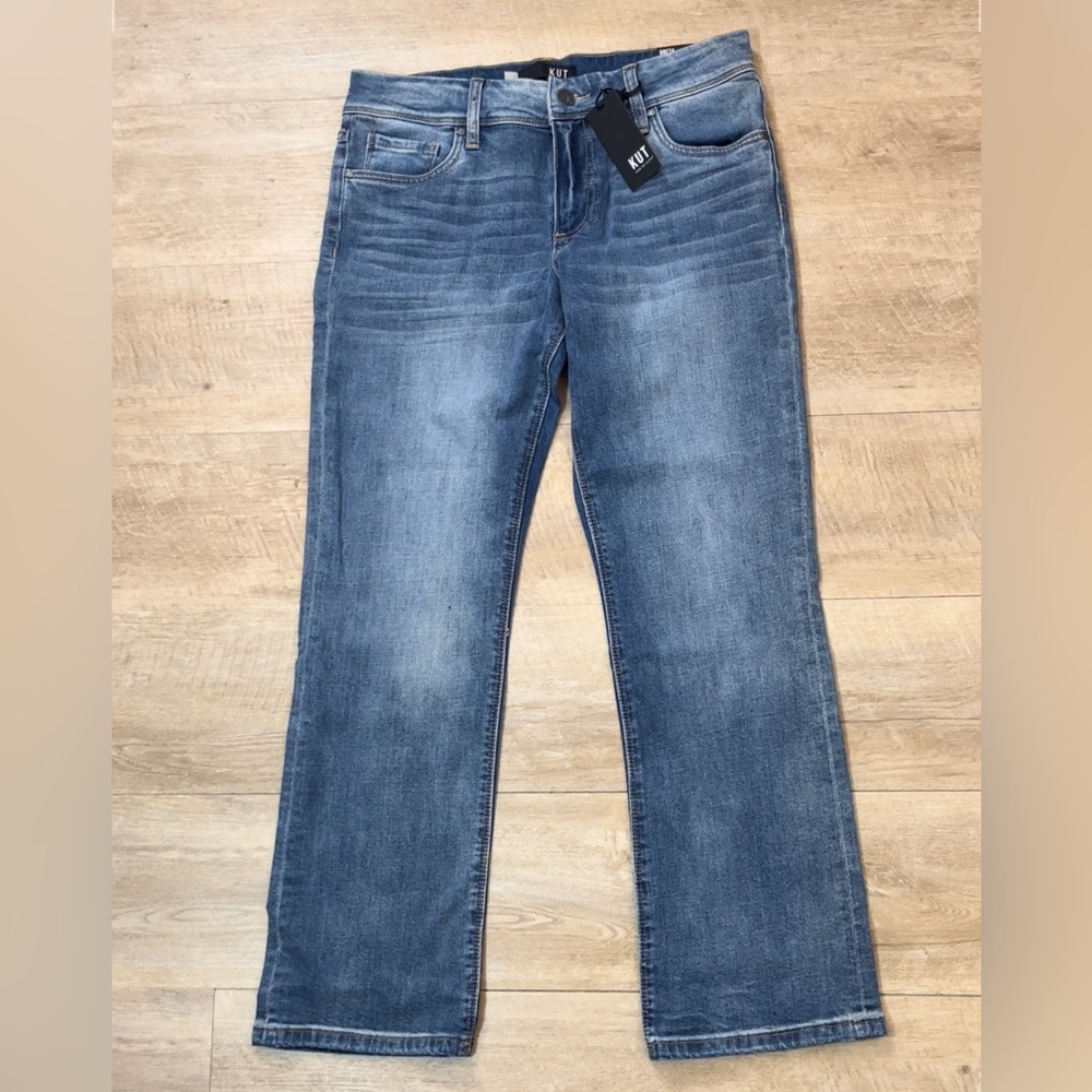NWT Kut From The Kloth Women’s Greta Ankle Bootcut Jeans Size 10 - Picture 2 of 11
